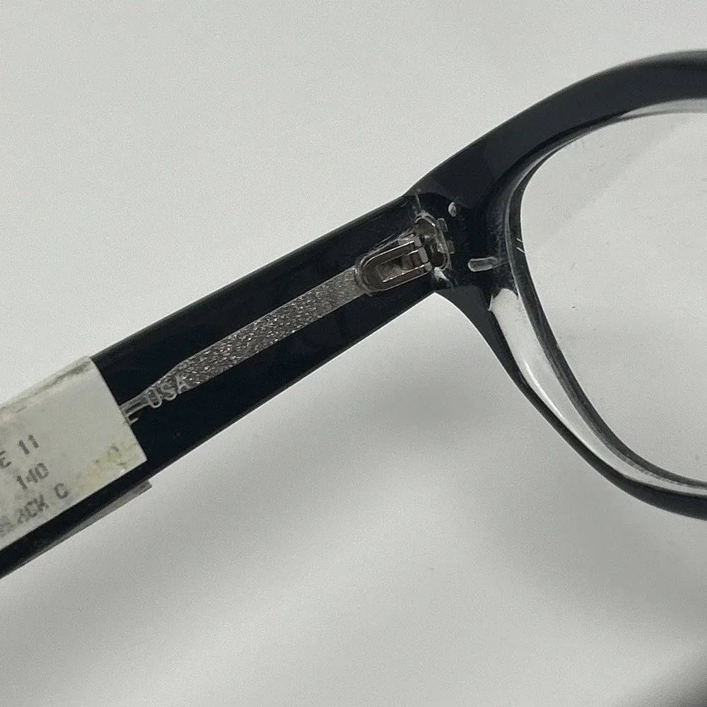 NWT Norman Childs VINTAGE 11 Eyeglass 50-18-140 Unisex Adult Black Cryst Frames